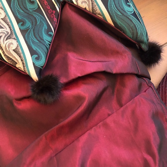 100% SILK & GENUINE MINK CHRISTMAS STOCKINGS WHIMSICAL VICTORIAN SET 4 - Picture 8 of 10